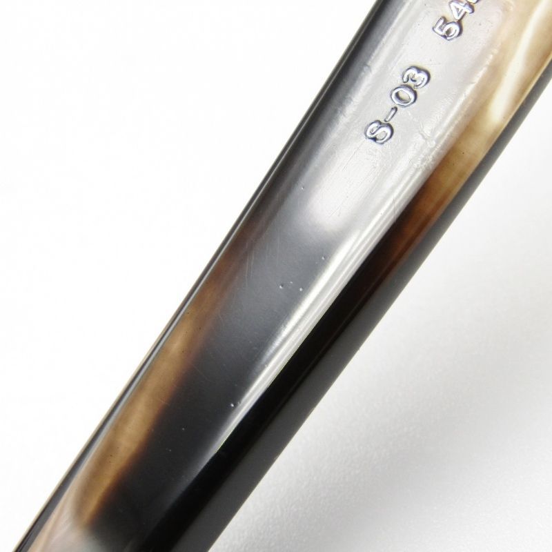 美品 DJUAL デュアル メガネフレーム S-03 度入り 日本製 ウェリントン  