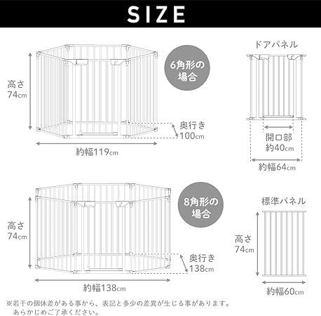 Petrasia ペットサークル 犬 サークル ドア付 折り畳み 折畳み フェンス 室内 屋外 広い ケージ ゲート 犬 猫 小型犬 飼育 プレイ サークル 犬のサークル ペットゲートPecocochi 本体8枚セット WH vo414904 - メルカリ