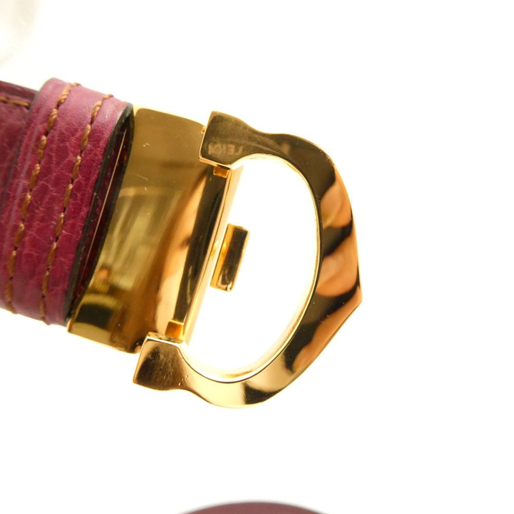 【極美品】カルティエ ダブルC 細ベルト マストライン ゴールド ボルドー 92 美品 Cartier カルティエ must マストライン Cバックル ベルト