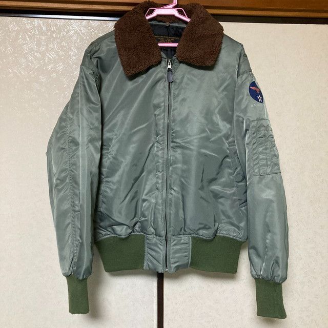 U.S. AIR FORCE フライトジャケット MA-1 緑 LLサイズ