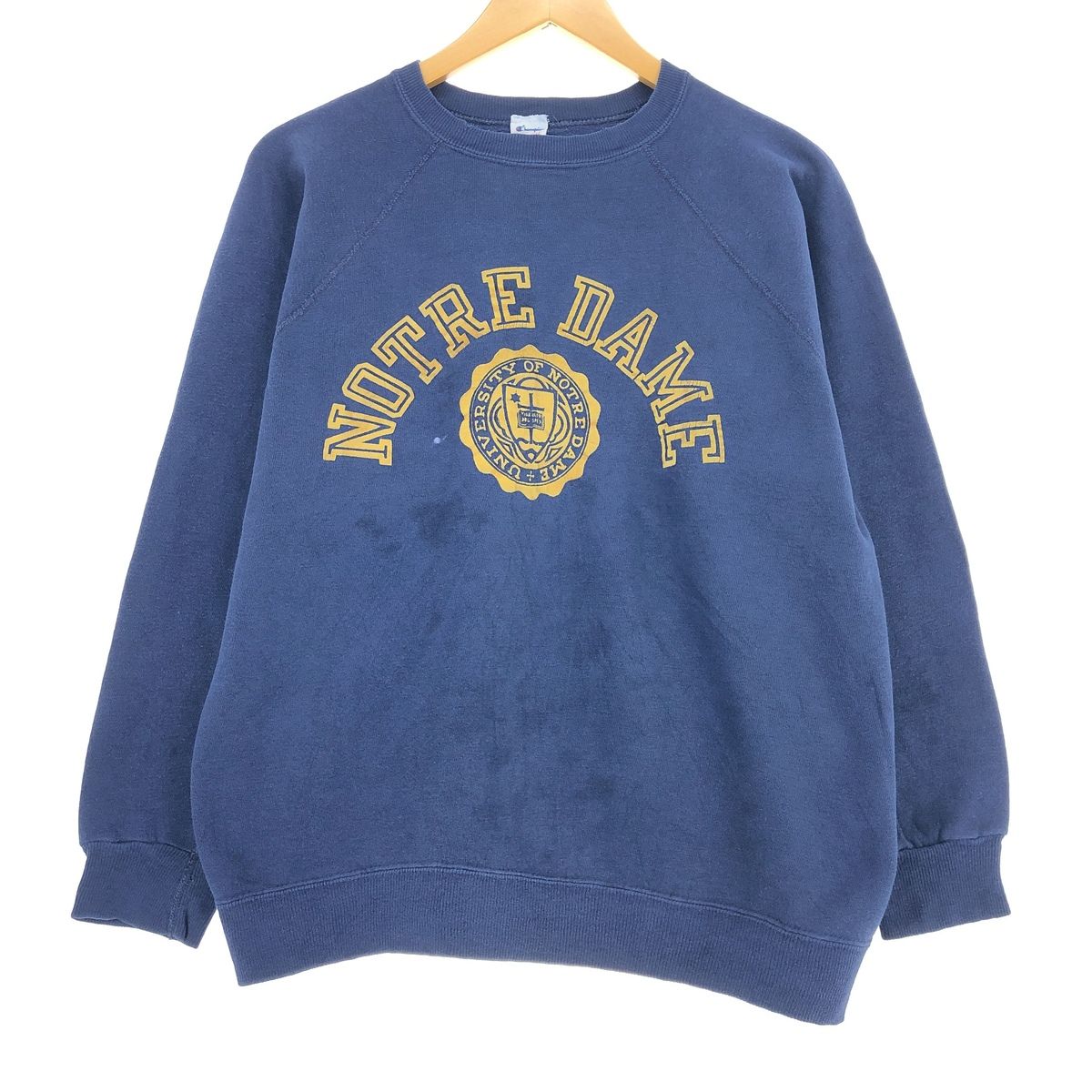 【美品】古着　チャンピオン　ノートルダム大学　スウェットシャツ　レディース　L 古着 80年代 チャンピオン Champion NORTLE DAME ノートルダム大学