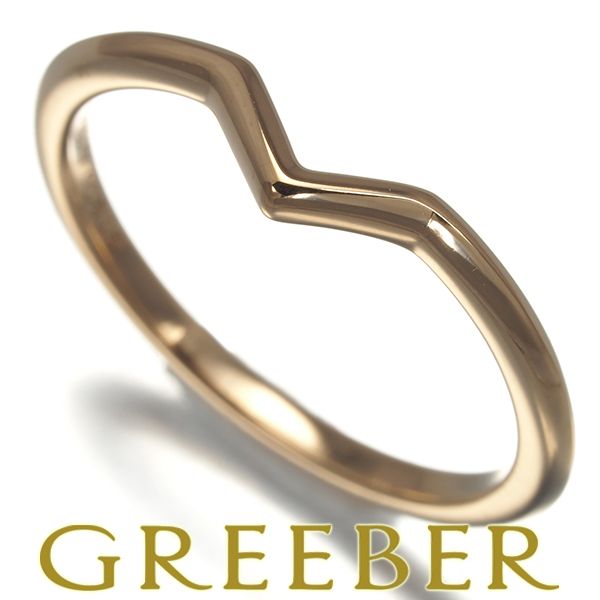 ティファニー TIFFANY&Co. Vバンド 8号 リング K18 YG イエロー