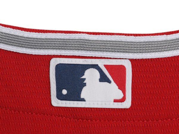 大谷翔平 エンゼルス ベースボール シャツ メンズ S / MLB オフィシャル ナイキ 大リーグ スウッシュ ユニフォーム ゲームシャツ 重ね着 赤 お得なクーポン配布中!】 大谷翔平 エンゼルス ベースボール