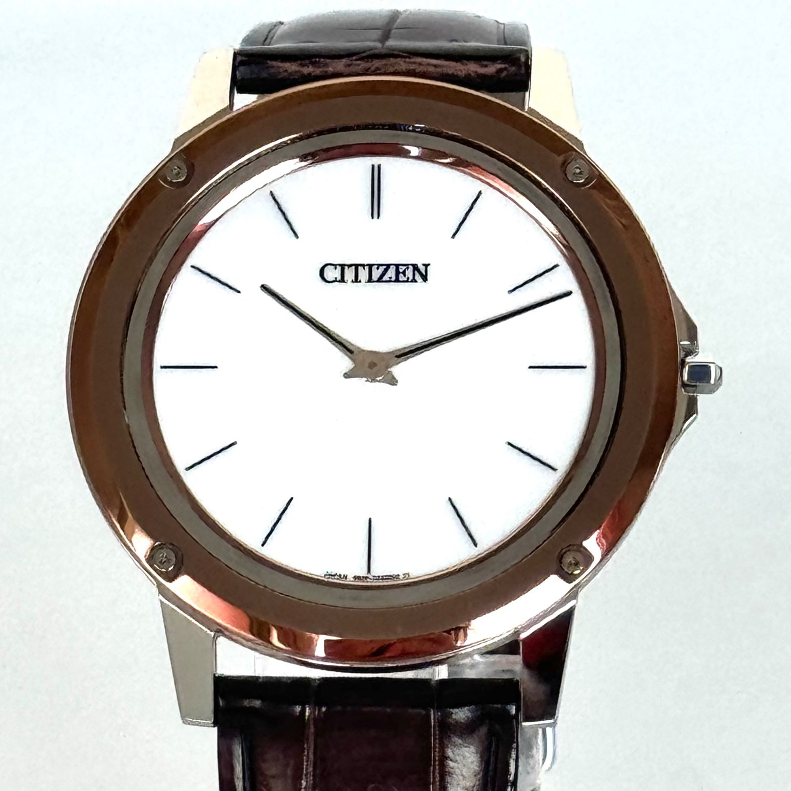 【美品・希少】シチズンCITIZENAR5026-05Aエコドライブワン8826-T023444ソーラー白2針