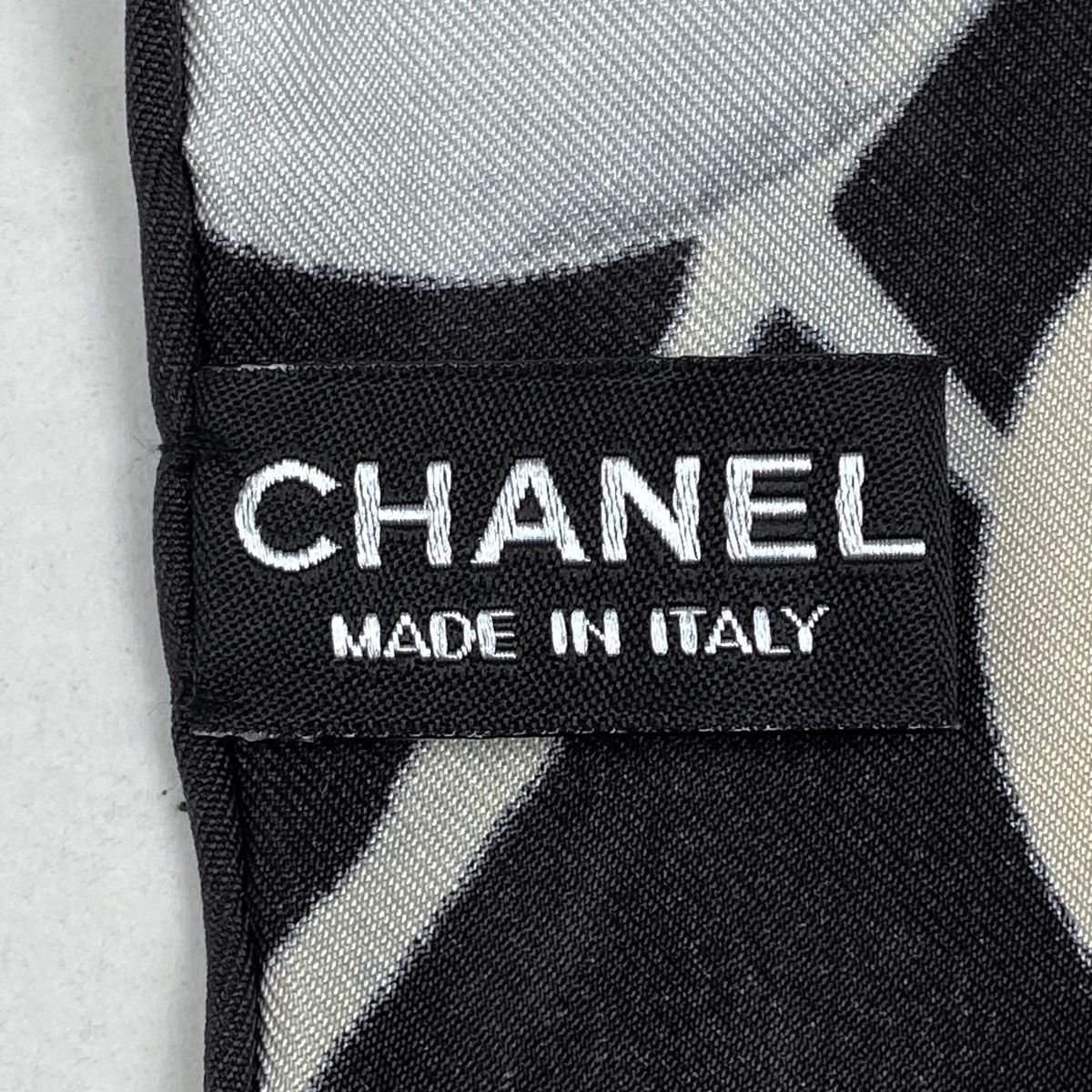 エルメス HERMES カメリア スカーフ ココマーク スカーフ シルク ブラック ホワイト レディース