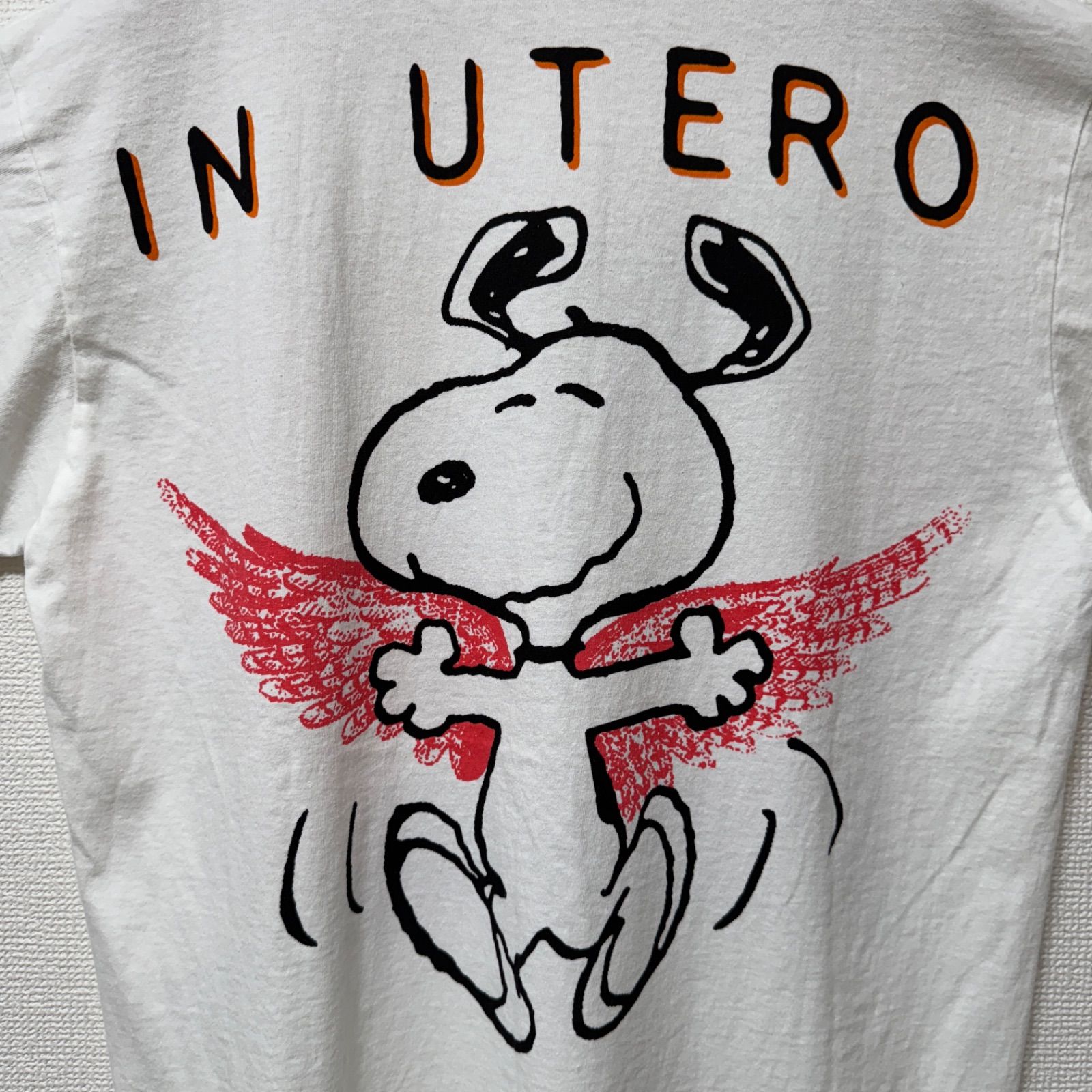 【サイズＬ】NIRVANA 　スヌーピー　Tシャツ 　Hanesボディ スヌーピー ニルヴァーナ Tシャツ Lサイズ ブラック 00s