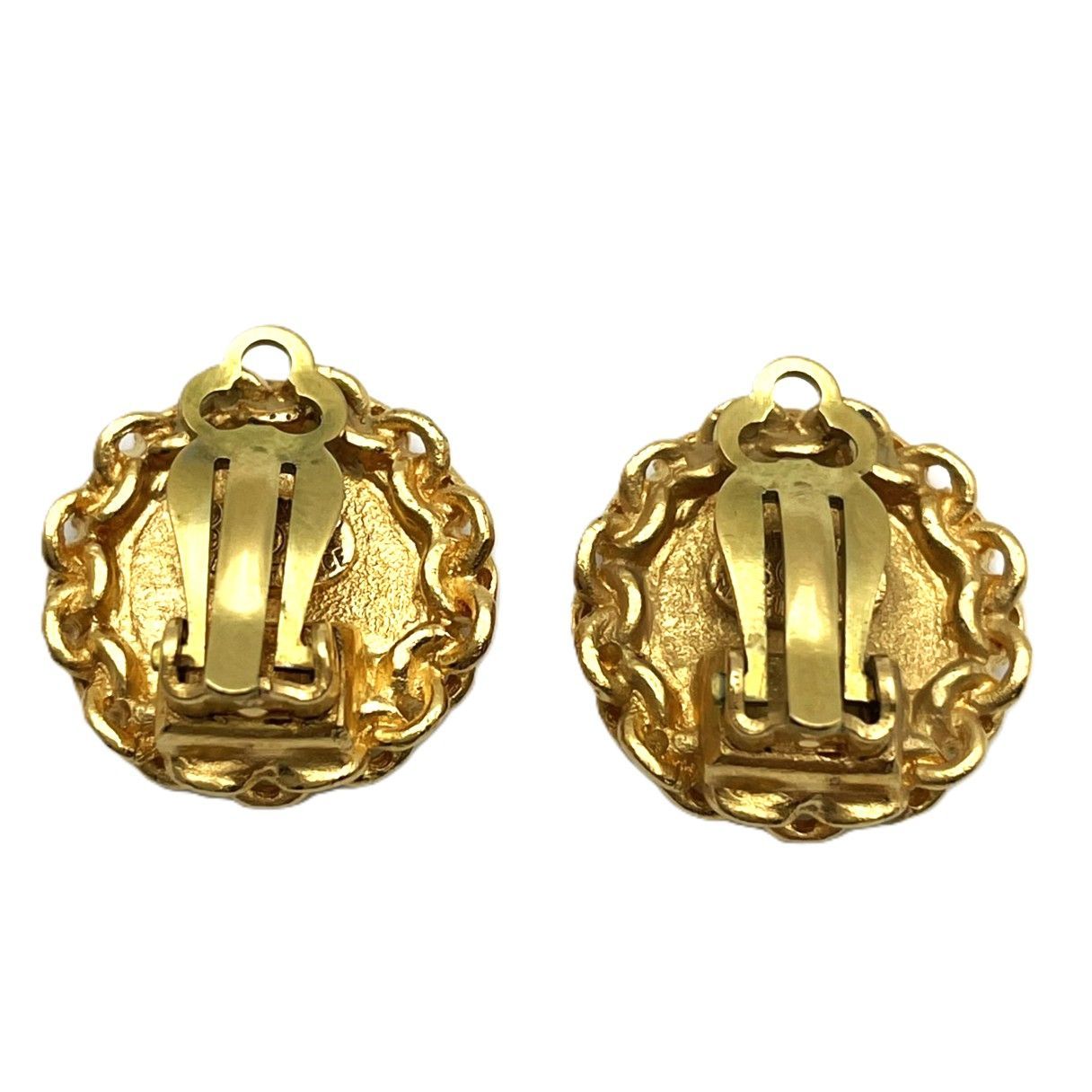 K1092 CHANEL シャネル |ココマーク|メッキイヤリング|95A|クリップ