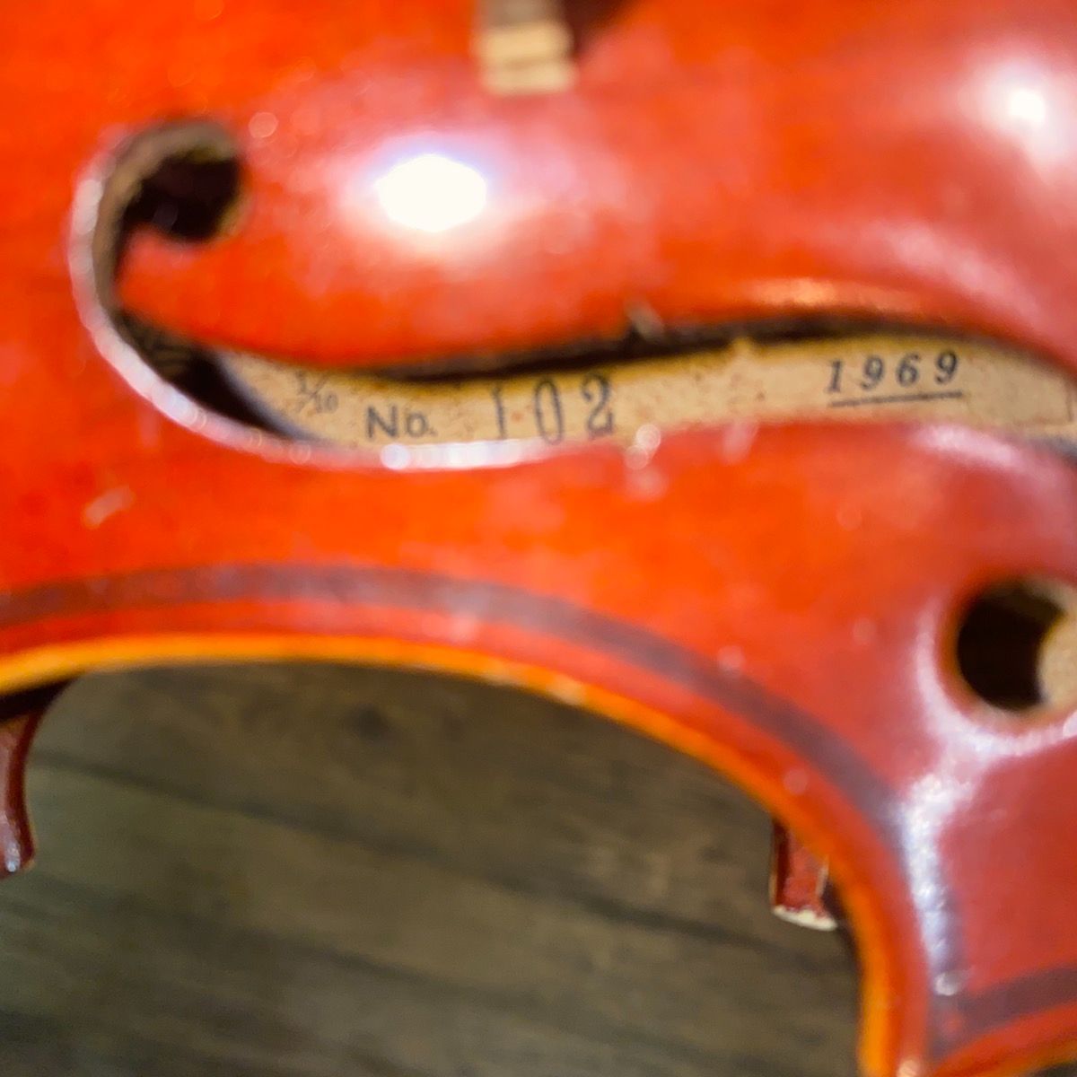 Suzuki No.102 1/10 1969年 Violin スズキ 分数バイオリン