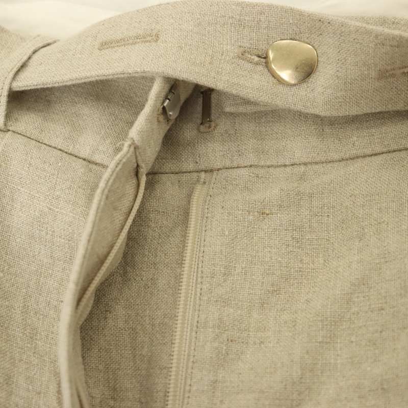 デレス DERES 24SS 11th Linen Pants パンツ ワイド リネン 1 ベージュ