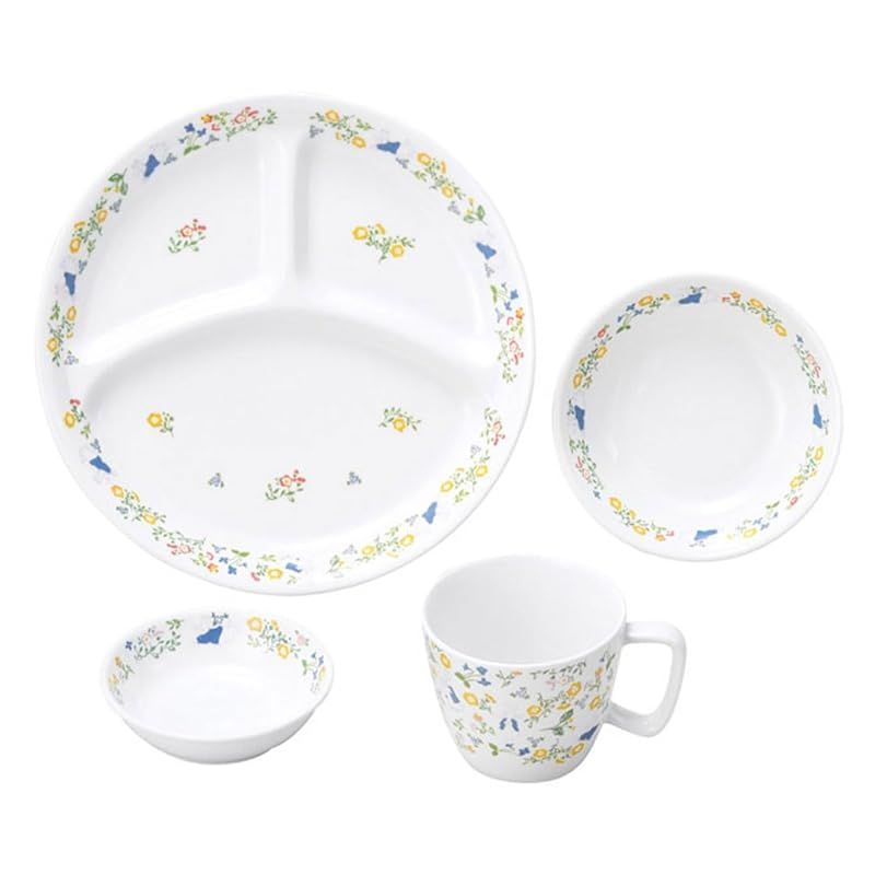 OGISO おぎそ ピーターラビット ナチュラルガーデン 強化磁器食器4点セット 食洗機 レンジ対応