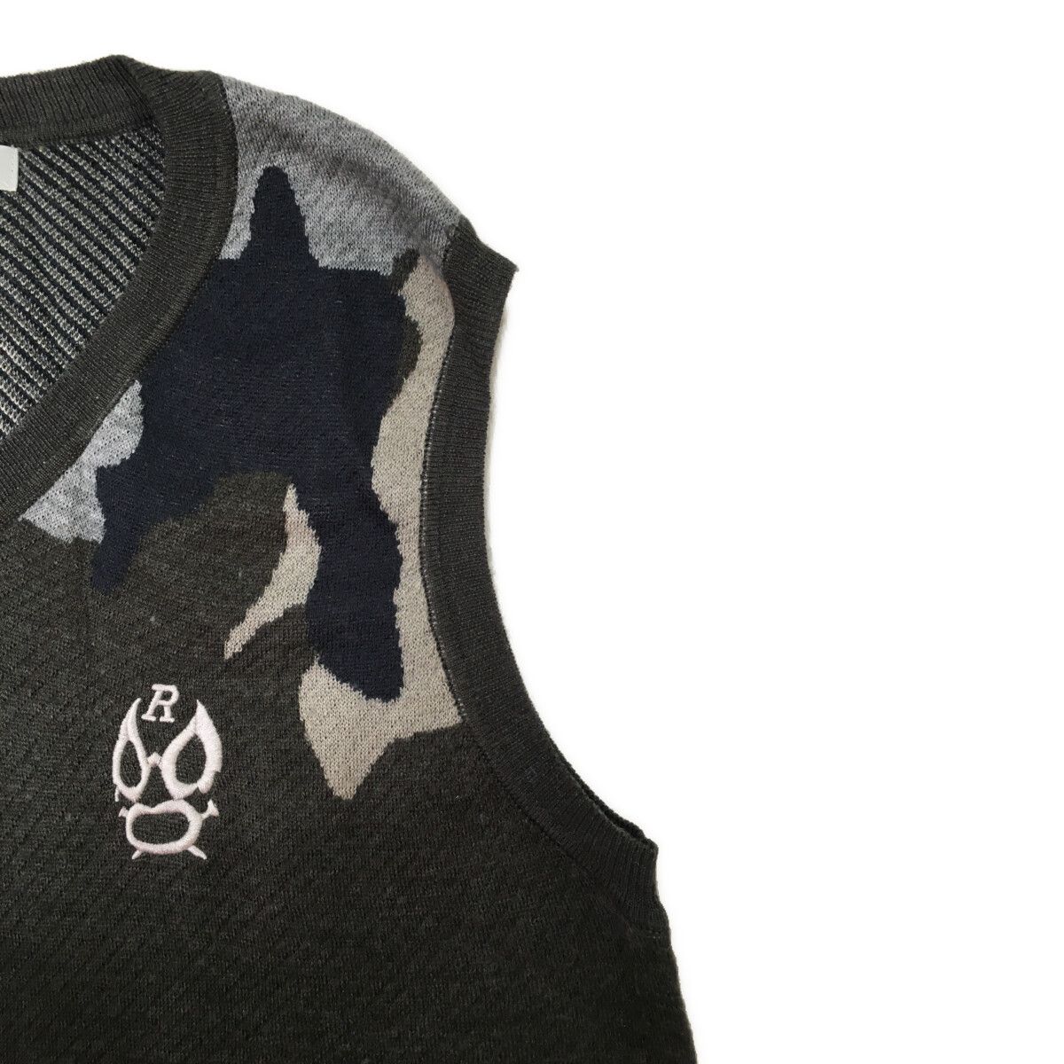 【新品未使用】Russeluno ラッセルノ ルチャマスク フリース ベスト6 中古 メンズ ラッセルノ RUSSELUNO ベスト 6(LL) グレー系 ブラウン系