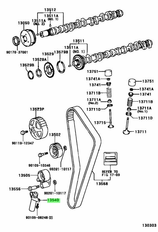 チェイサー マーク2 クレスタ【純正新品】チェーンテンショナー ○未使用 トヨタ JZX100 マーク2 クレスタ チェイサー 1JZ-GTE 純正