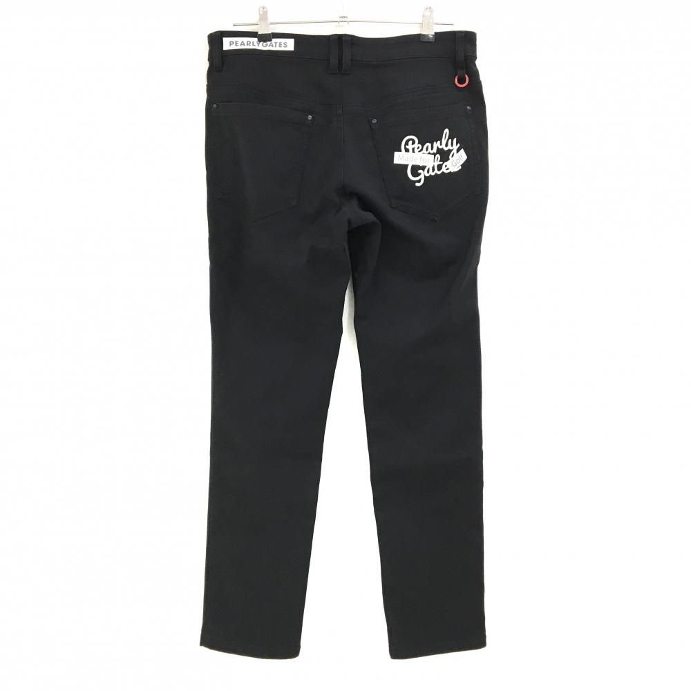 パーリーゲイツ パンツ 黒 ロゴ白 ストレッチ メンズ 5(L) ゴルフ