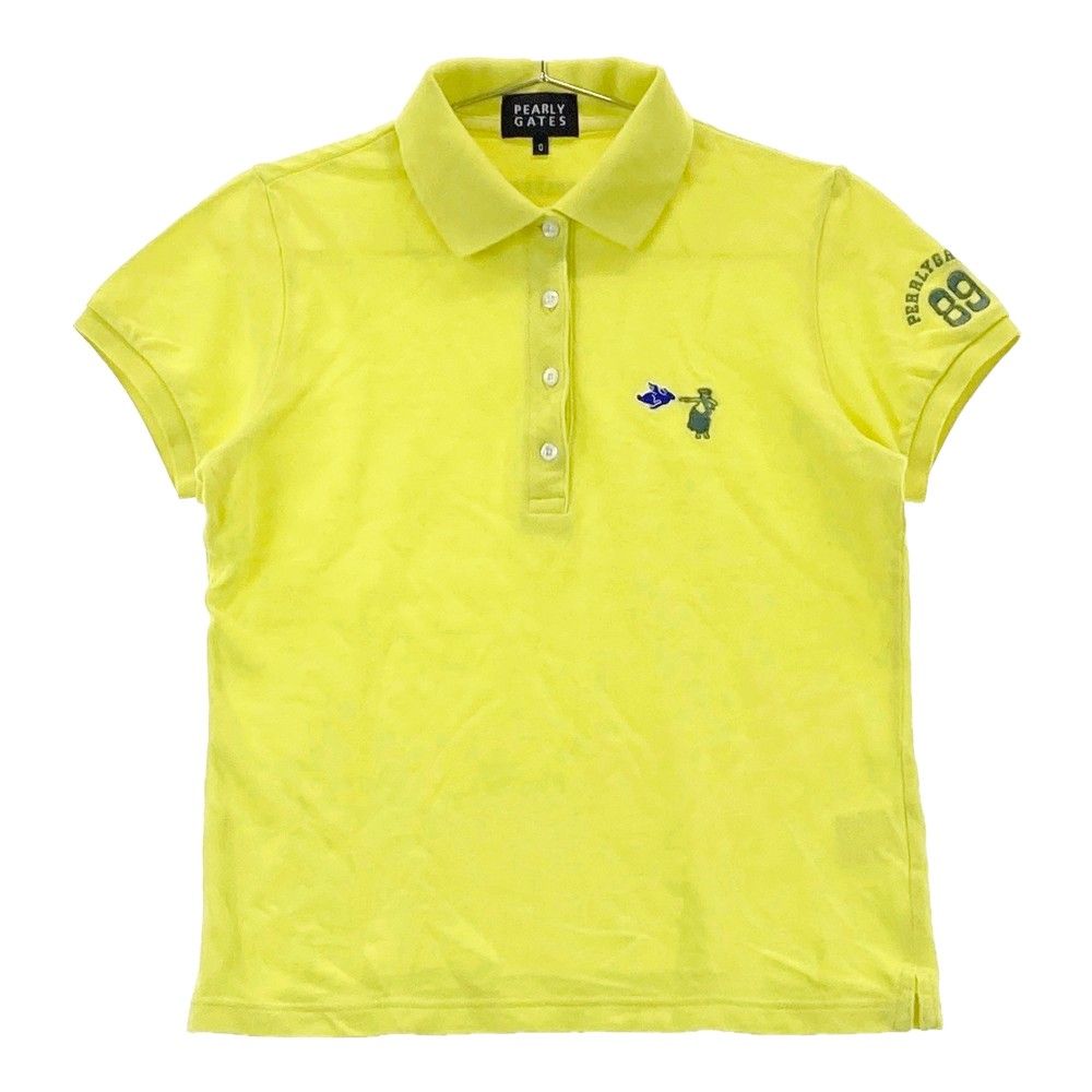 サイズ：0 PEARLY GATES パーリーゲイツ 半袖ポロシャツ イエロー系