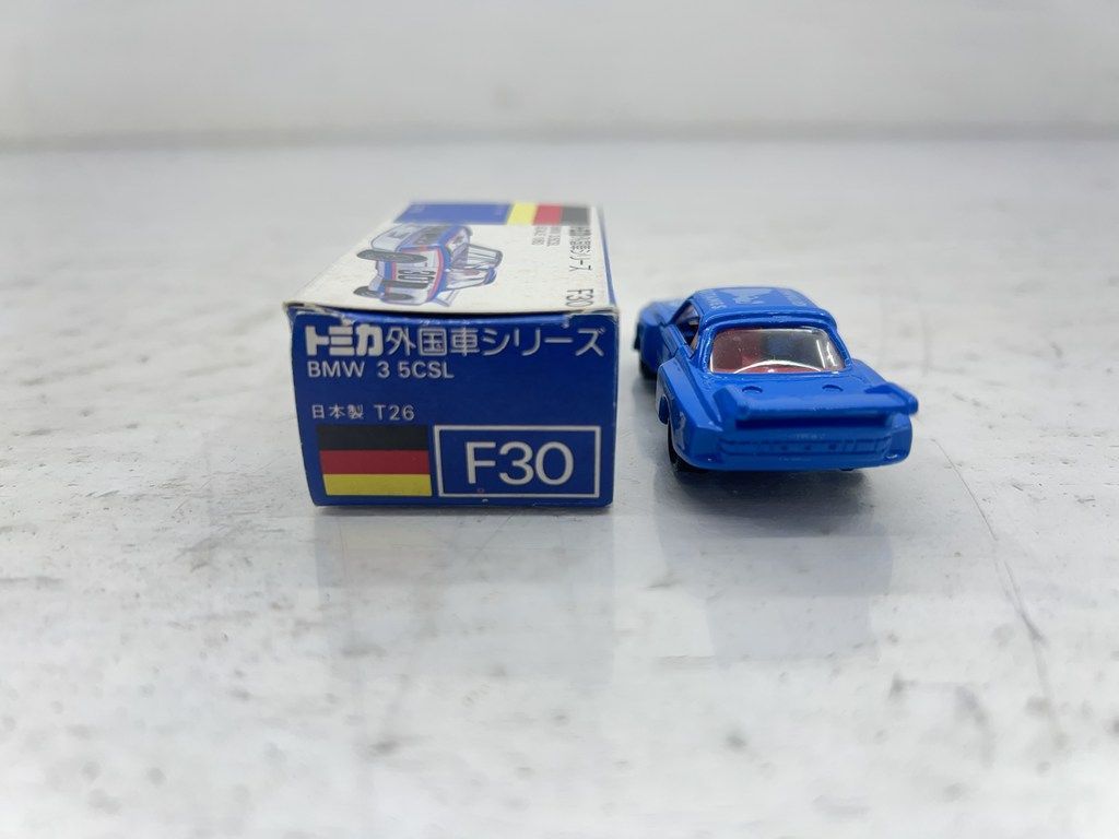 青箱トミカF30　BMW3.5CSL　美品　日本製 ミニカーショップ ケンボックス トミカ 青箱☆F30☆BMW3.5 CSL