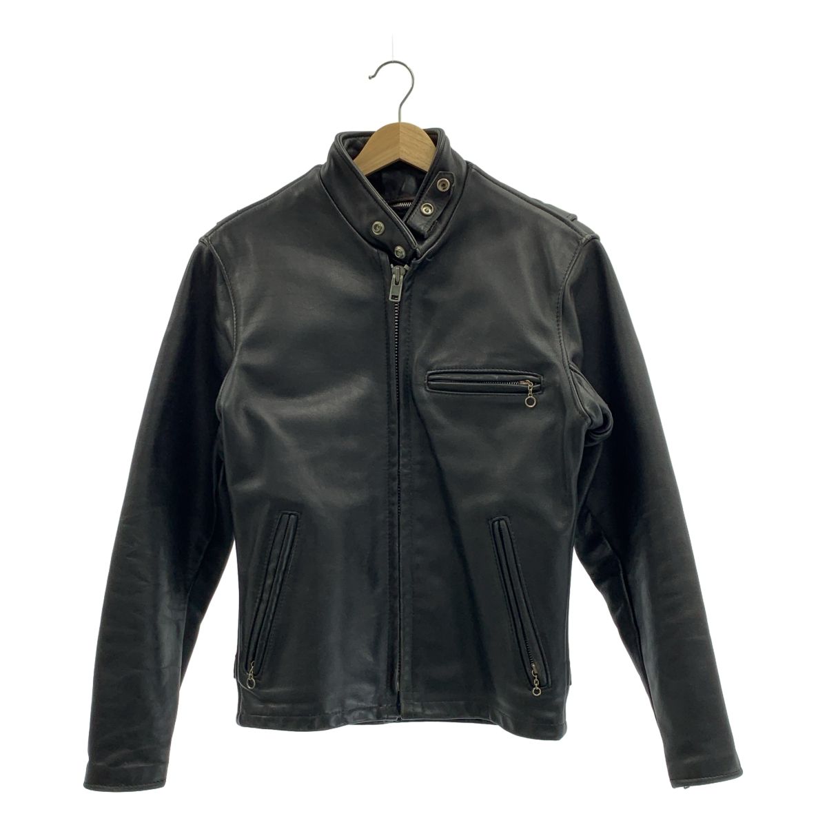 SCHOTT | ショット | シングルレザー ライダース ジャケット | 着脱可ライナー付き | 34 | ブラック | メンズ