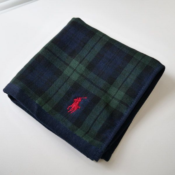 ギフト包装無料 Ralph Lauren ラルフローレン ハンドタオル グリーン タオルハンカチ ギフトBOX付き セット プレゼント 2～5日到着