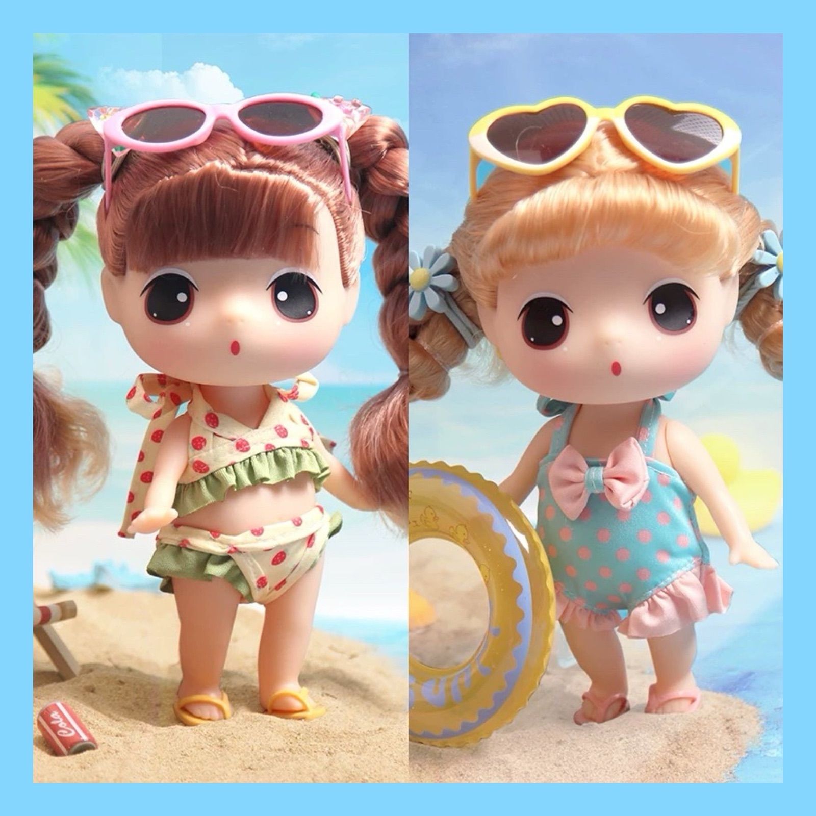 ddung Doll トンちゃん 韓国 ドール 人形 人偶 海外限定 “DDung Limited Edition” 置物 【モデル：-18cm】2点