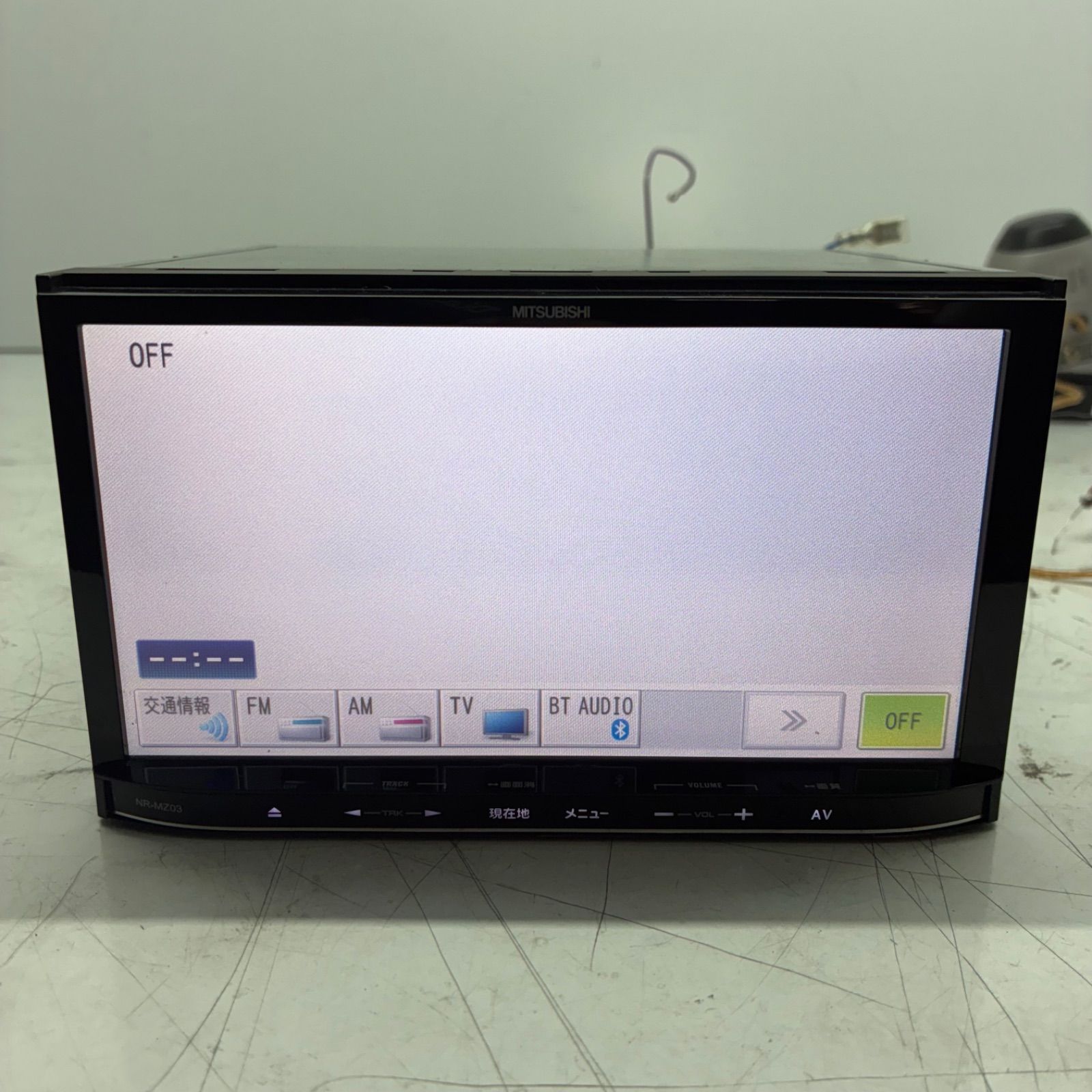 ☆三菱 MITSUBISHI NR-MZ03 2DIN 7V型ワイドメモリー カー 