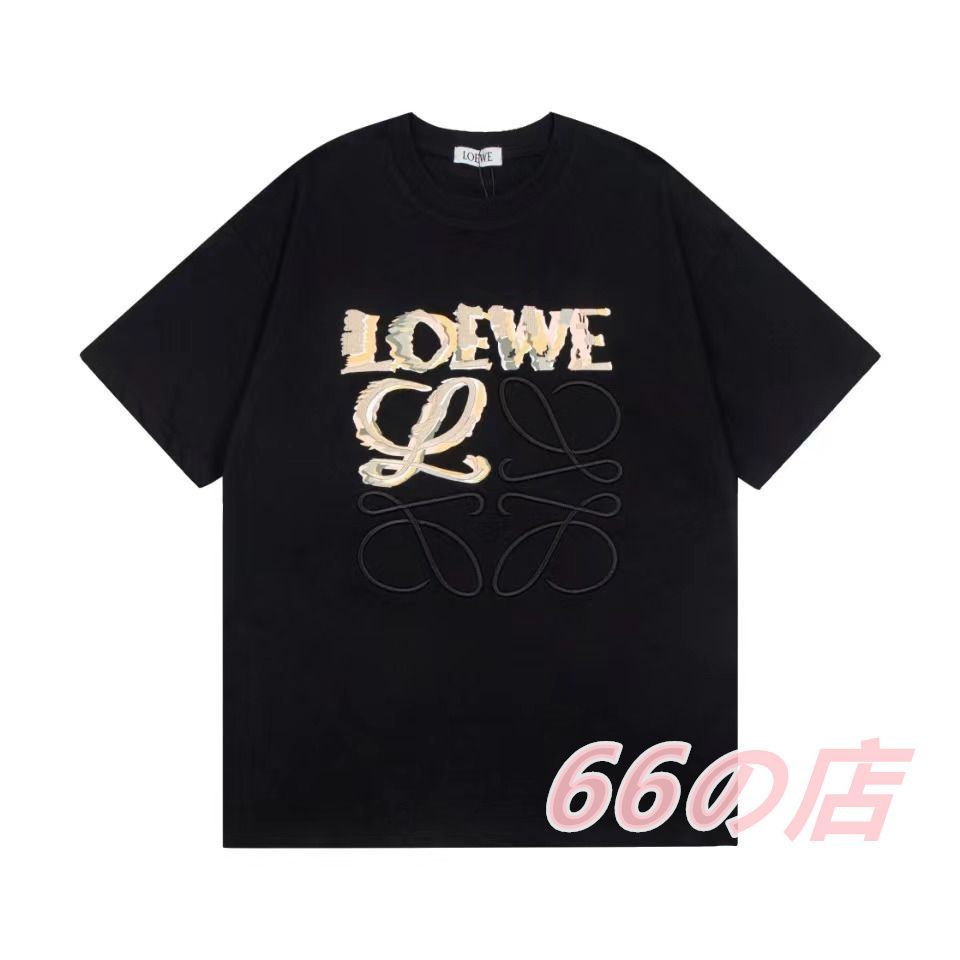 ☆新品未使用☆LOEWE ロエベ Tシャツ 半袖 夏 メンズ レディース 刺繍 トップス カジュアル ストリート 人気 Y27 - メルカリ