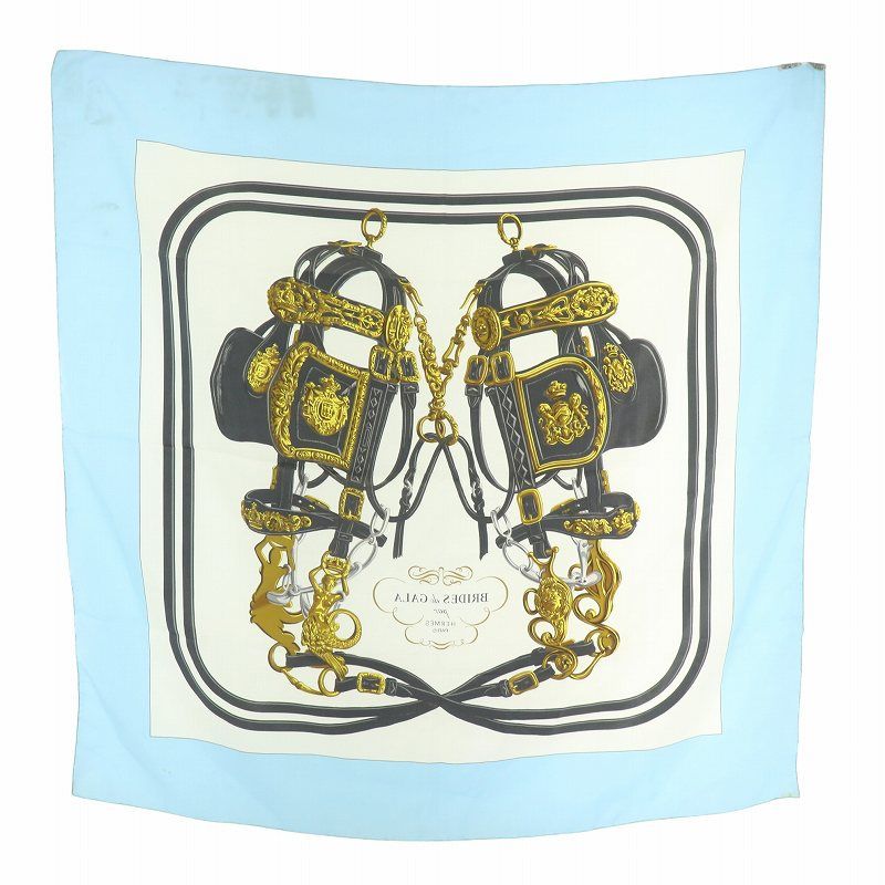 HERMES カレ90 ブリッド・ドゥ・ガラ カレ 90 《ブリッド・ドゥ・ガラ》 - ブラック | Hermès