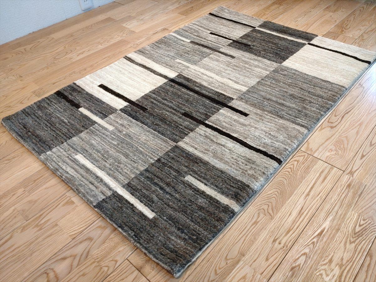 天然無染めラグ 玄関マット大