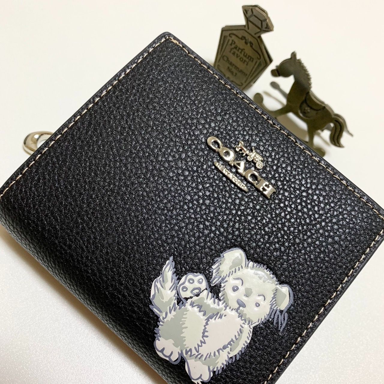 COACH スナップ ウォレット・ハッピー ドッグ CC920  二つ折り財布