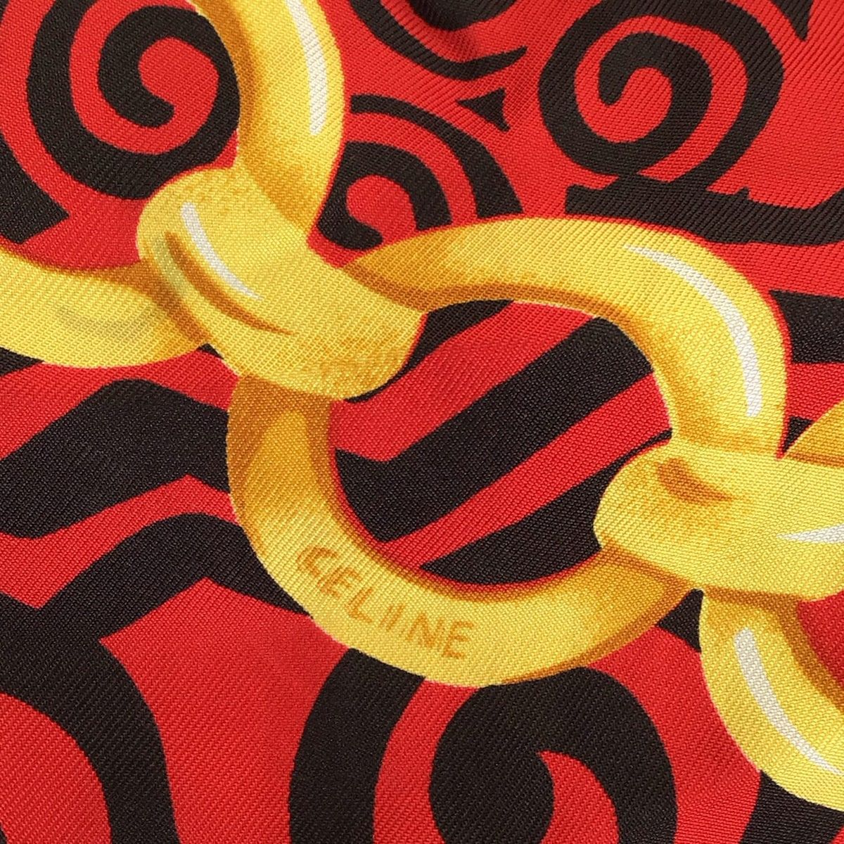 CELINE(セリーヌ) 長袖セーター サイズ40 M レディース - 黒×レッド  