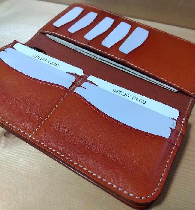 長財布 メンズ ハンドメイド 本革 高級牛革使用 サドルレザー