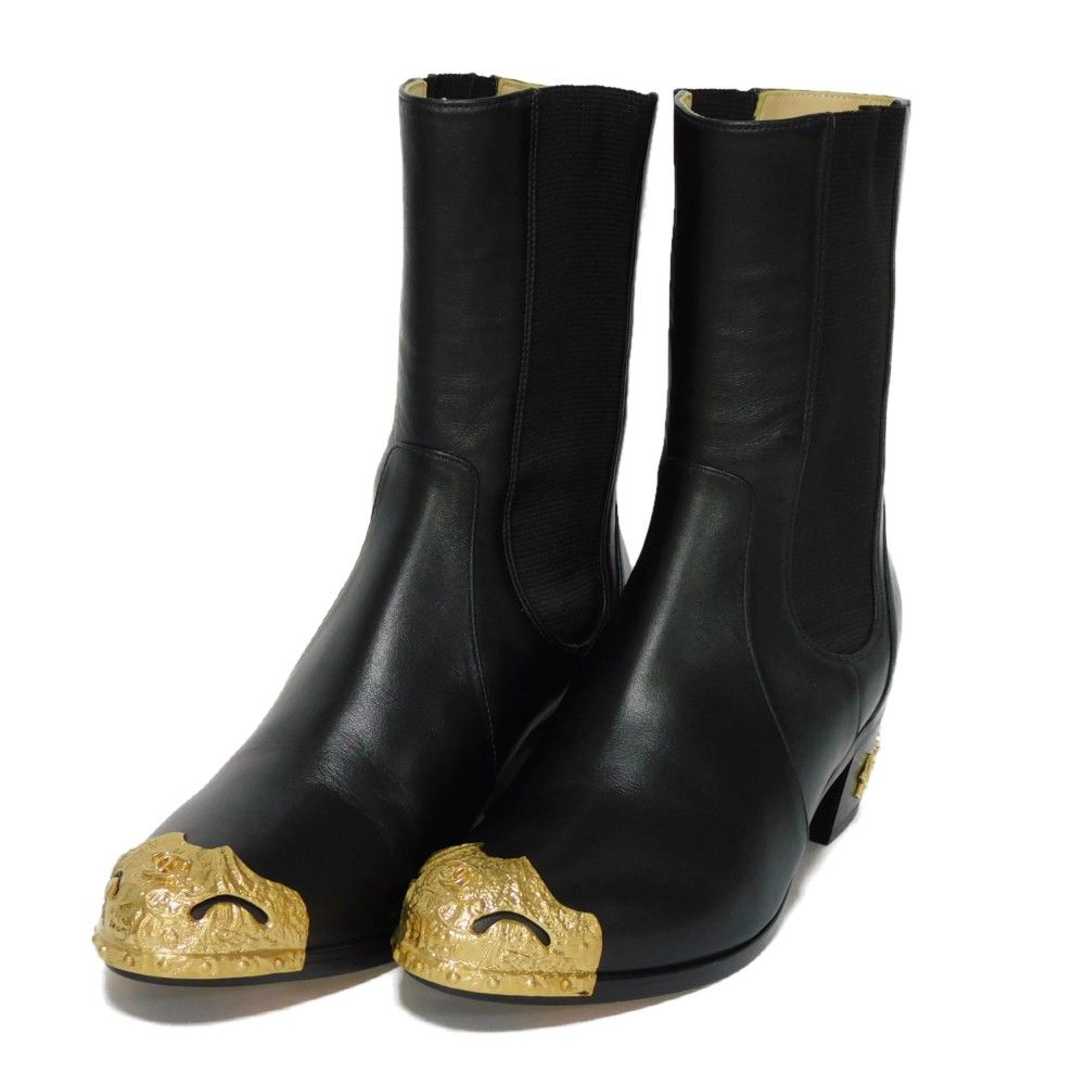 CHANEL シャネル サイドゴア ミドル ココマーク CCマーク スター