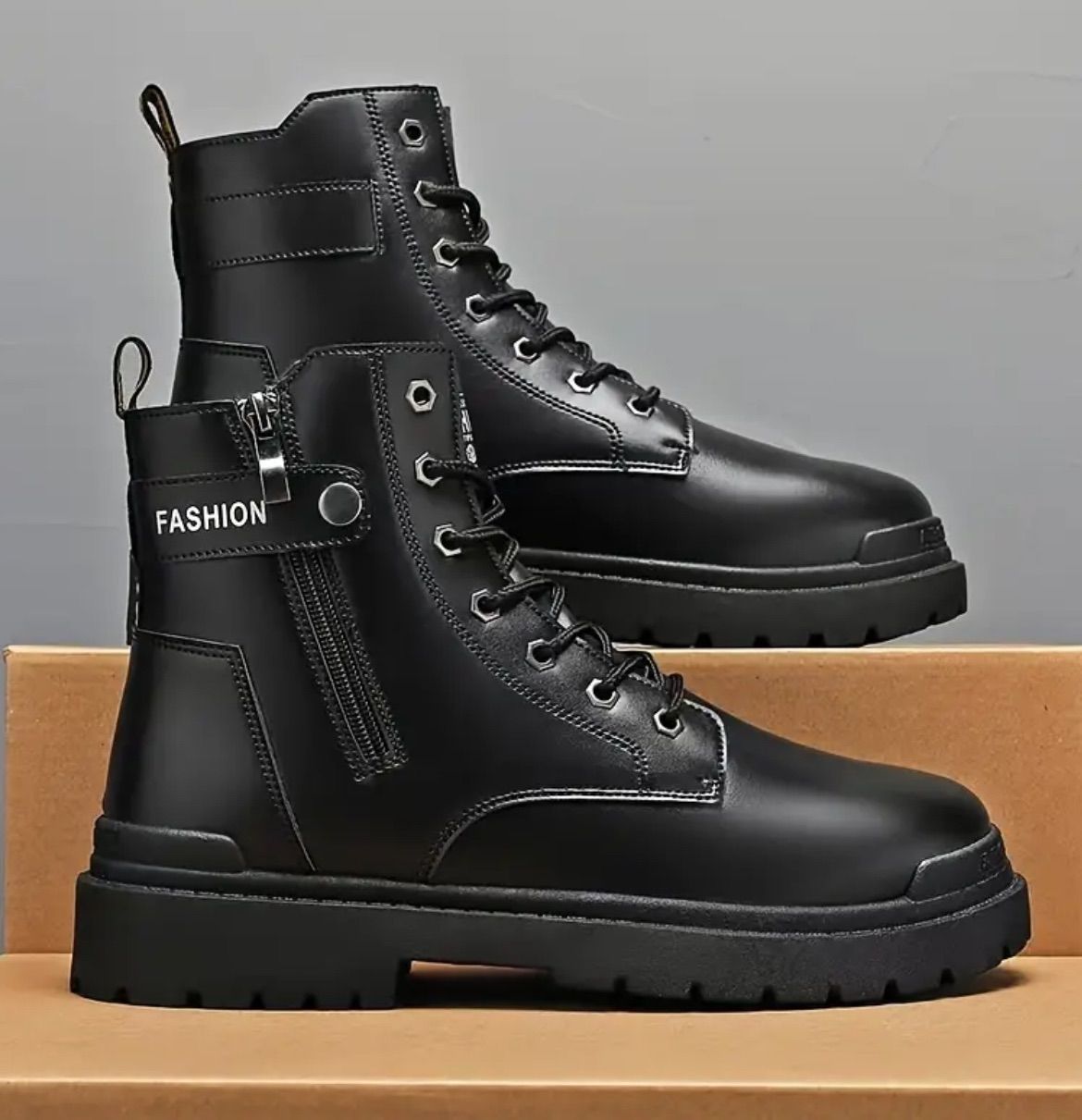 ブーツ バイクシューズ PU ライディングシューズ メンズ オートバイ靴