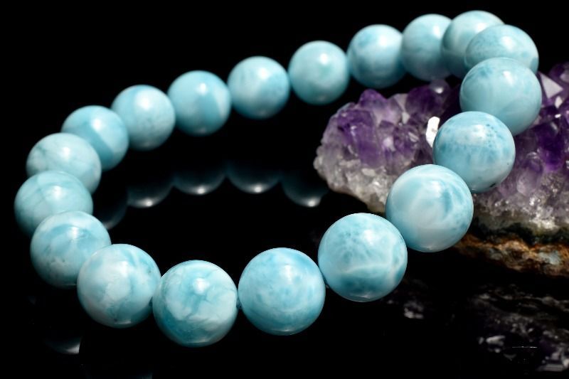 天然石ラリマー原石③42mm×26mm海のように美しい模様！！ 天然石