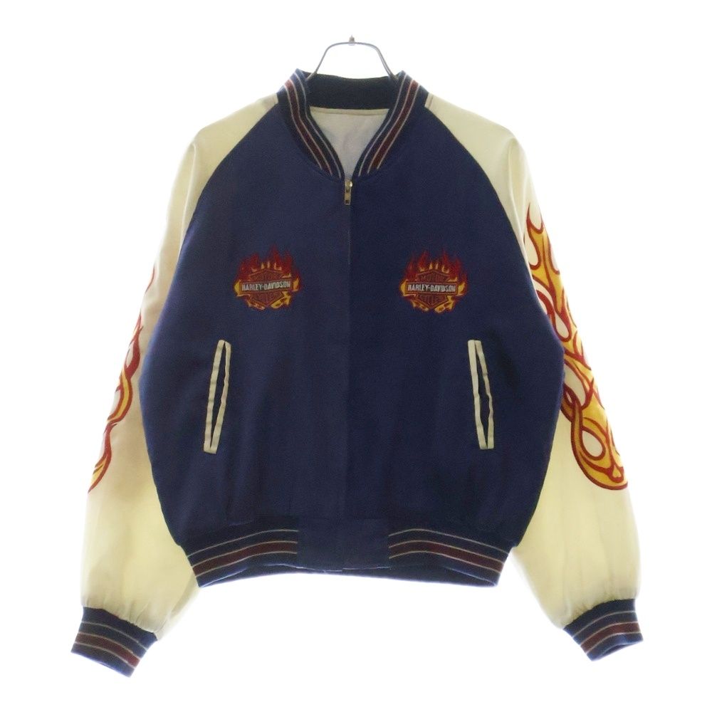 スカジャン HARLEY-DAVIDSON ファイアーパターン