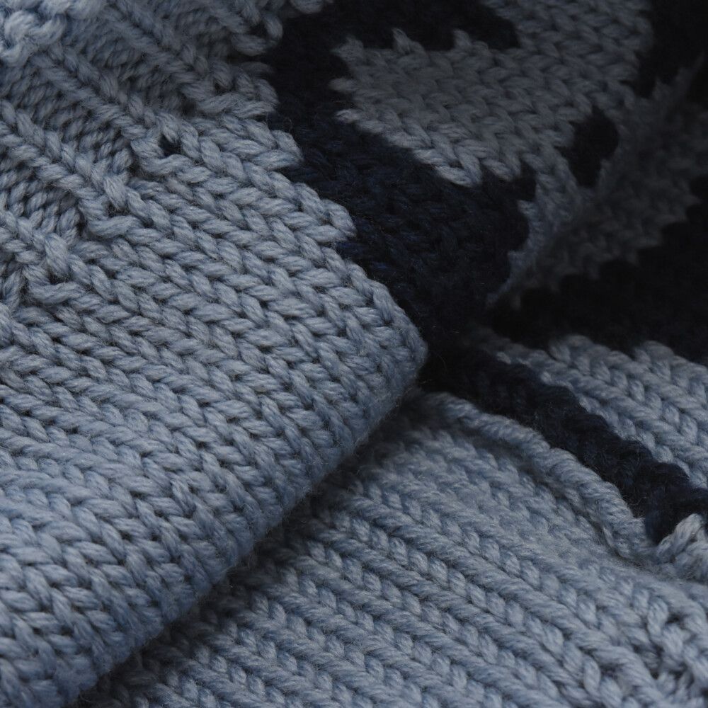 ルイヴィトン マフラー スヌード ウール ネイビーブルー LOUIS VUITTON