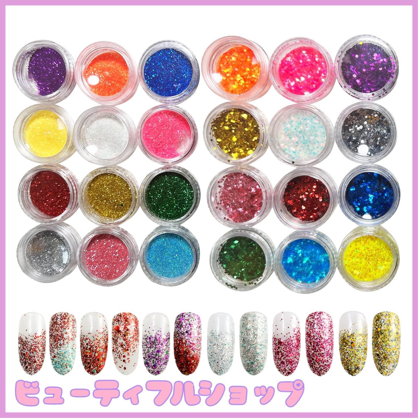 ネイルパウダーセット多色 ３D　COLOR アクリルグリッターパウダー計１０４本 ネイルパウダーセット多色 3D COLOR アクリルグリッター