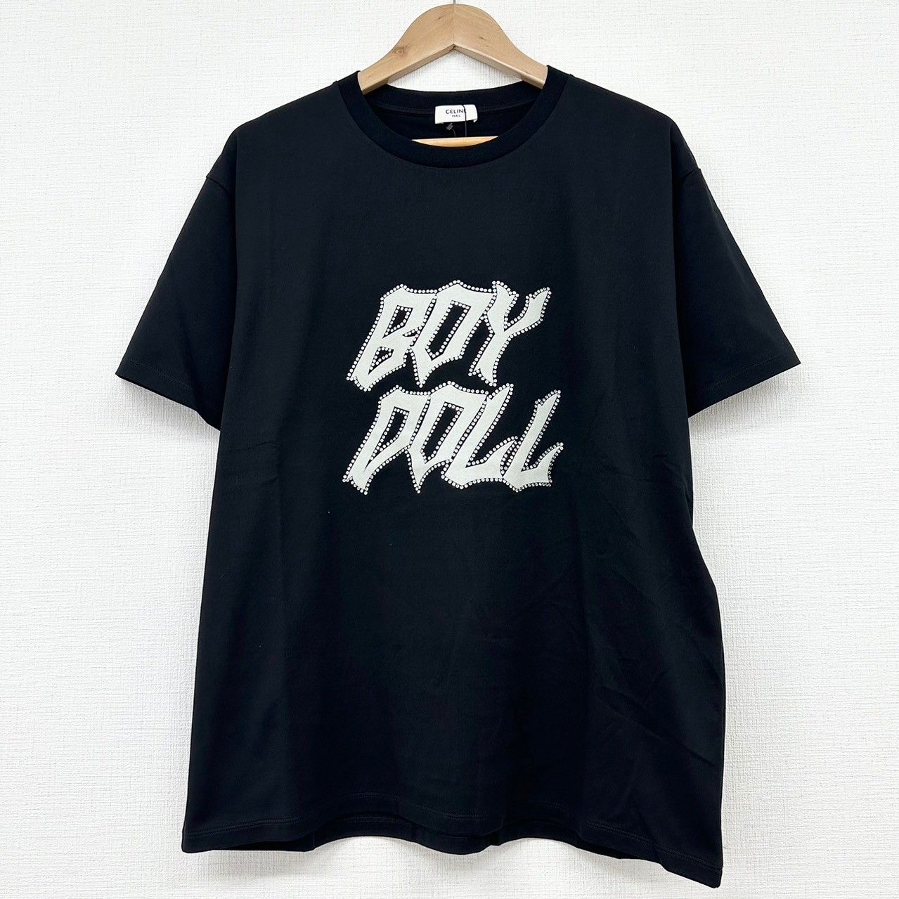 ♪ CELINE セリーヌ 2X59C671Q BOY DOLL Tシャツ ブラック サイズL 