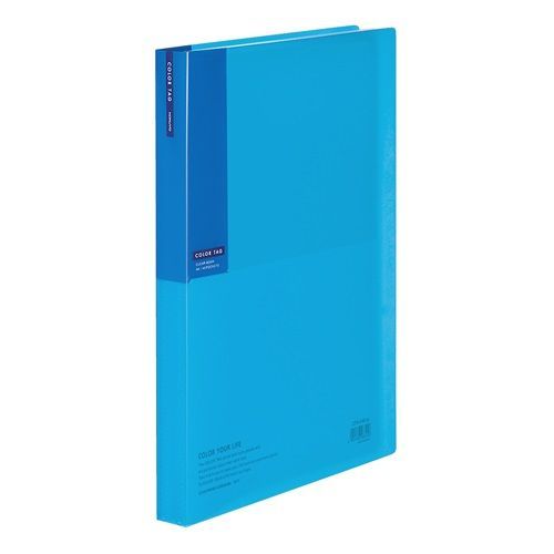 (まとめ）【コクヨ】 クリアブック クリヤーブックＣ＜カラータグ＞４０枚 A4-S ライトブルー CTﾗ-C40LB 【×20セット】