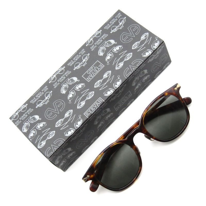 EYEVAN7285 アイヴァン7285 サングラス MODEL.770 ボスリントン 偏光 コンビ ボストン ウェリントン 3010 デミブラウン 65008718