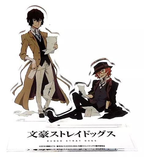 中古】アクリルスタンド・アクリルパネル 太宰治＆中原中也 アクリル