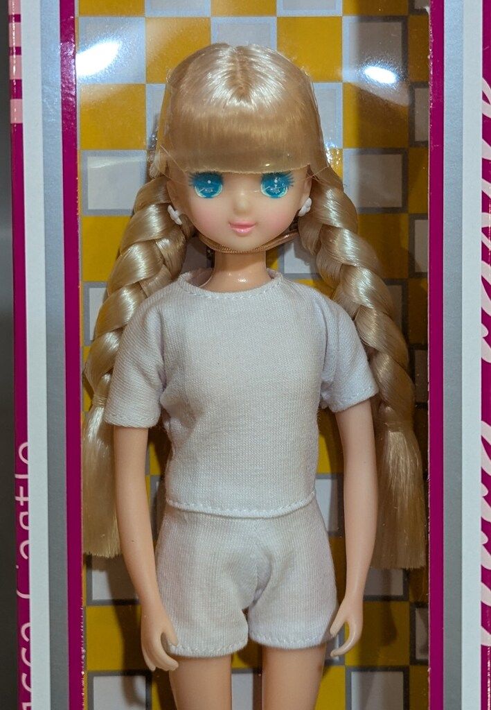 リトルファクトリー リカちゃんキャッスル Sキャッスル -12 プルルンちゃん 前髪あり三つ編みおさげ NO.13083 白