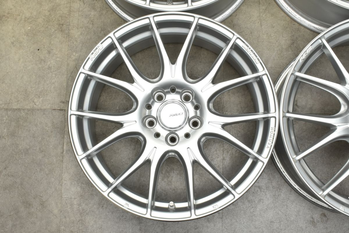人気ホイール】レイズ ホムラ 2×7PLUS 18in 7.5J +45 PCD114.3 4本 