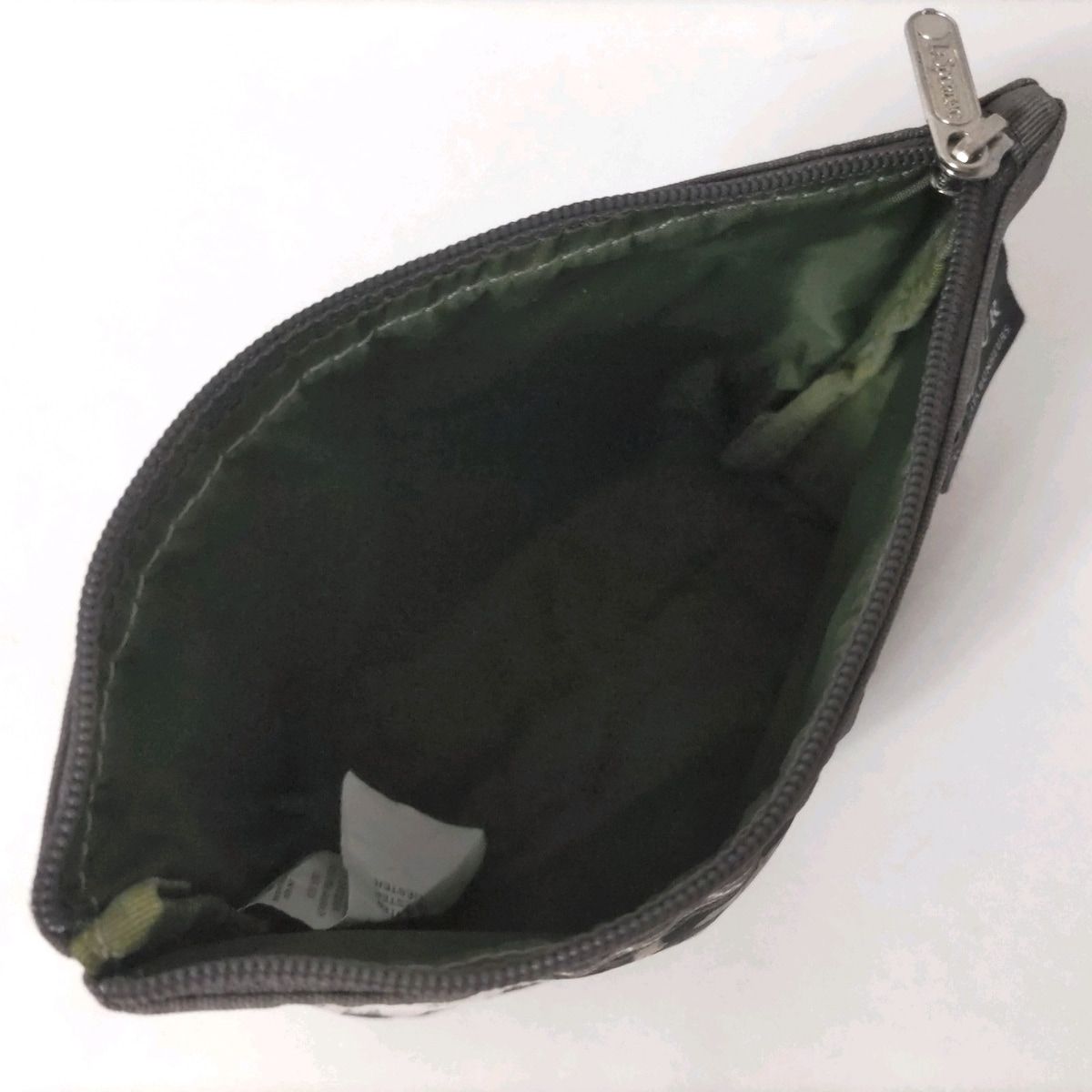 LESPORTSAC(レスポートサック) ポーチ - グレー×黒×マルチ 豹柄