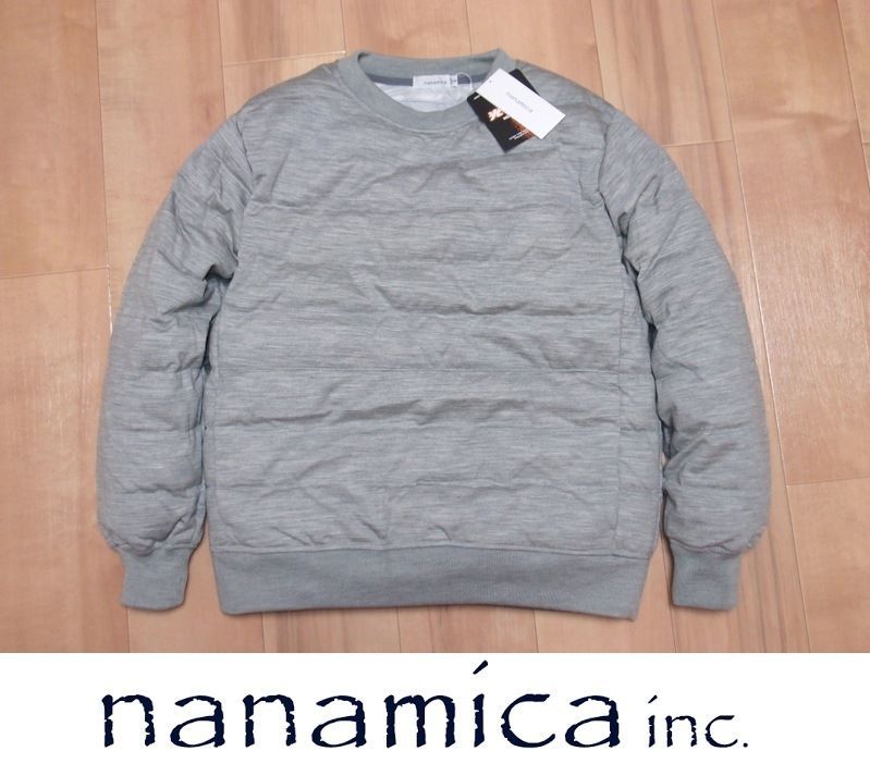 nanamica ナナミカ ダウン クルーネックセーター WS S 定価35000円