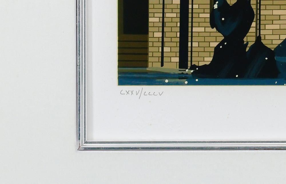 真作】【WISH】ヒロ・ヤマガタ「コンコルド広場の噴水」シルク