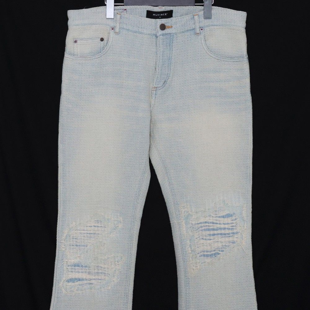 MLVINCE SASHIKO FLARE JEANS サイズ34 インディゴ - メルカリ