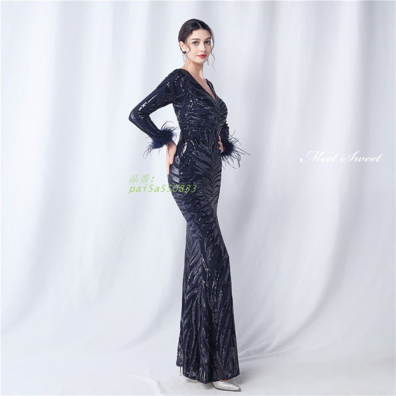 パーティードレス 長袖