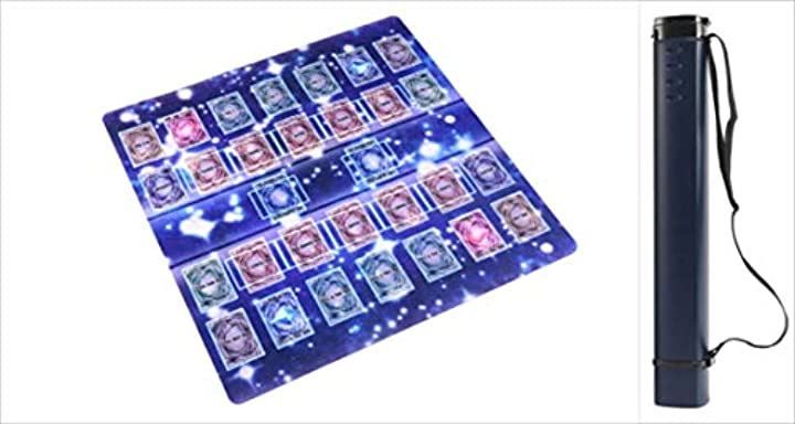 おもちゃの神様 遊戯王 新マスタールール プレイマット ラバーマット リンク召喚 EXゾーン 対応 60x60cm スタンダード キャリングケース付き( 60x60cm スタンダード（キャリングケー，  60x60cm，