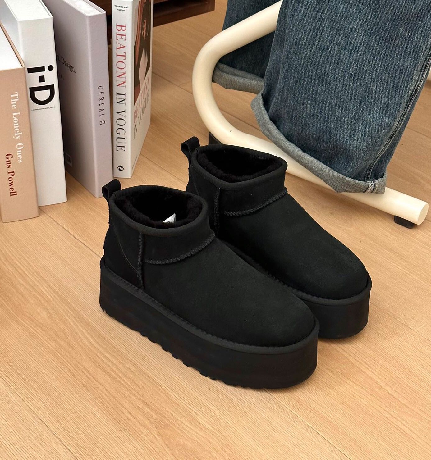 UGG 厚底5 cm アグ ブーツ クラッシックウルトラ ミニプラットフォーム