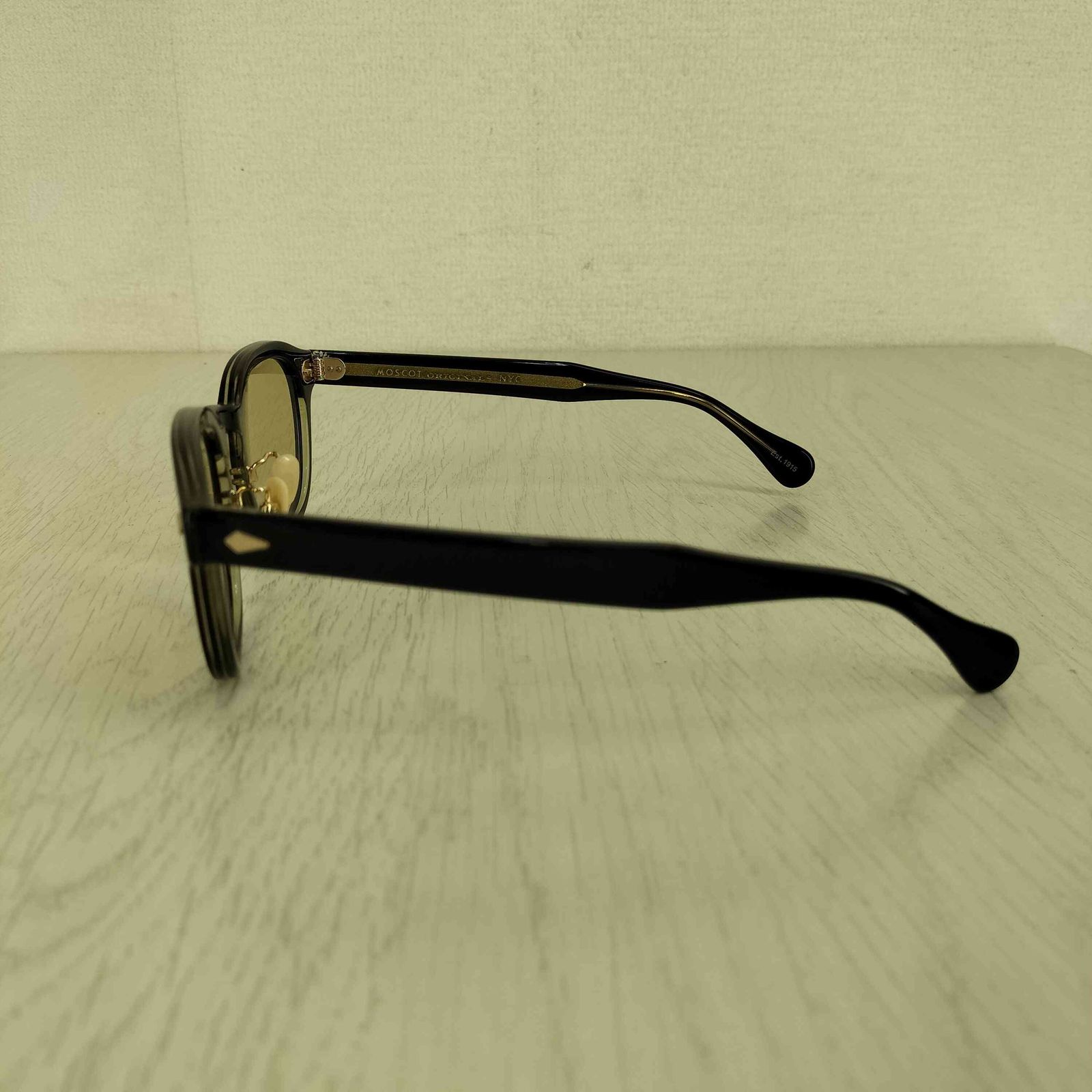 モスコット MOSCOT ×POKER FACE 別注 LEMTOSH BLACK ECRU メンズ 45