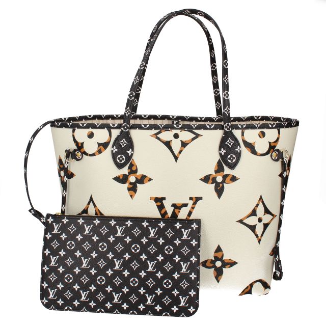 ルイヴィトン トートバッグ LOUIS VUITTON LV Monogram Cabas Mezzo Top Zipper Shoulder